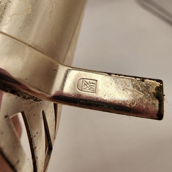 Vintage WMF Silver Plated Triangular Napkin Holder Collectible Germany MCM - Picture 5 of 5